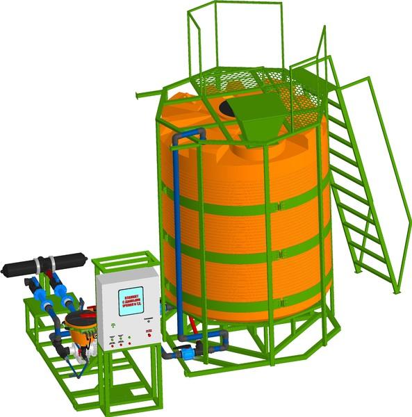 Модульный растворный узел для производства удобрений КАС (РУКАС) ООО 
