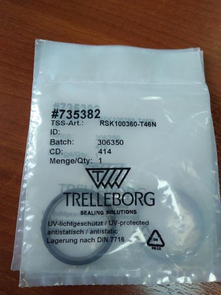 Поршневое уплотненительное кольцо Trelleborg RSK 100360-T46N материал — NBR-каучук