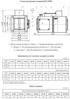 Клапан противопожарный огнезадерживающий КОТ-1