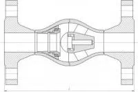 Клапан обратный осесимметричный фланцевый для трубопроводов 19с19нж DN 50 PN 160