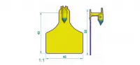 Бирка ушная для КРС