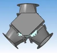 Клапан регулирующий с электрическим приводом модели FK 250 45-45