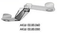 Кронштейн задний левый АКШ 02.00.050 (под сферу), задний правый АКШ 02.00.060 (под сферу)