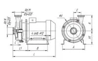 Электронасос габаритно-присоеденительный ОНЦ 1,5/20К5-0,75/2