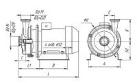 Электронасос габаритно-присоеденительный ОНЦ 3,5/10К5-0,55/2