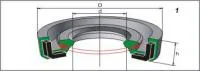 Мaнжeтa армированная ЯМЗ 236-1307090 водяного насоса 17x32x7