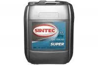 Масло SINTEC Супер SAE 10W-40 API SG/CD канистра 91л 80кг/Motor oil 91liter 80kg can