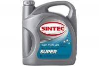 Масло SINTEC Супер SAE 15W-40 API SG/CD канистра 5л/Motor oil 5liter can