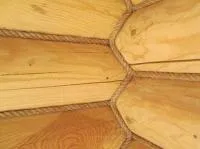 Веревка джутовая для деревянного дома д.30 мм.