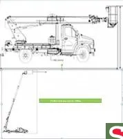 Автовышка Novas SJ28 на шасси ГАЗон Некст (28 м.)