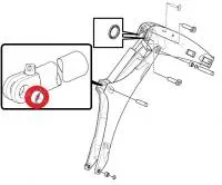 Втулка в основание г/цилиндра рукояти (сер. номера > 1415041) VOE11711974 задней стрелы на VOLVO