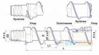 Шнеки буровые полые с резьбовым замком