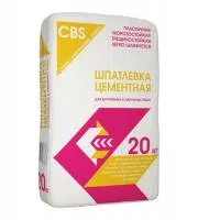 Шпатлевка на цементном связующем CBS Фасадная серая, 20 кг