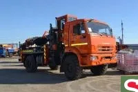 Бурильно- крановая установка БКУ Soosan SA-040C на шасси Камаз 43502-3036-66