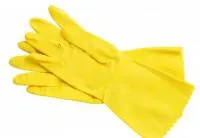 Перчатки хозяйственные латексные желтые