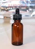 Флакон 30 мл стеклянный темный с пипеткой e-liquid