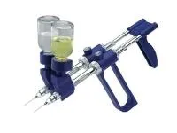 Шприц ветеринарный полуавтомат сдвоенный Socorex с переменным объемом (0,5; 1,0; 2,0; 5,0мл) без НДС