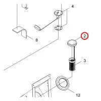 E111000110 Крышка топливного бака SHINDAIWA DGW400, DGW500